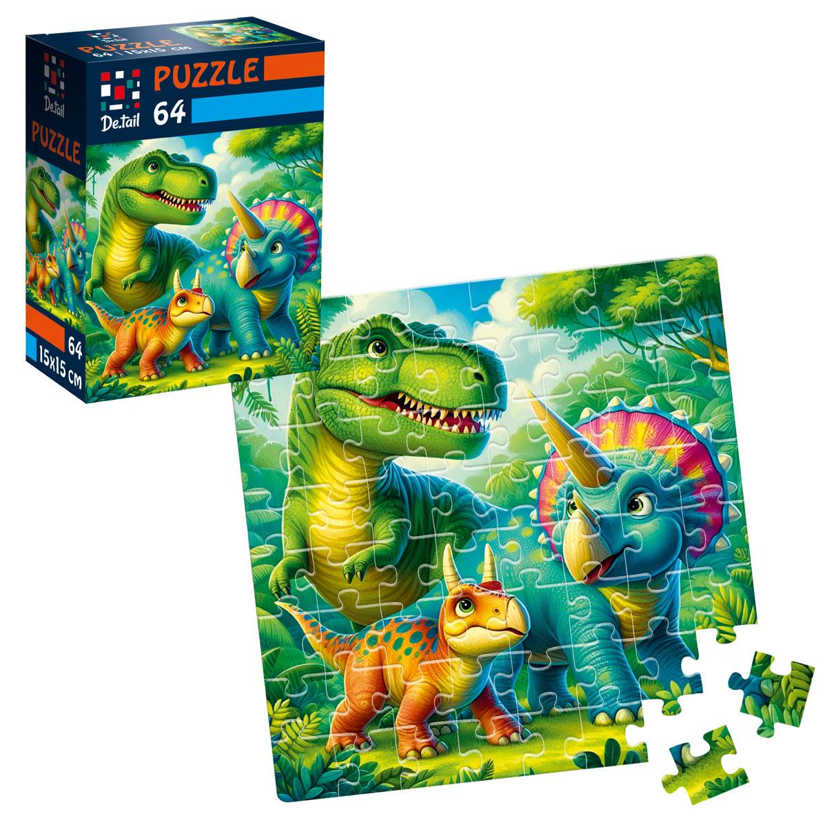 Пазли De.tail 64ел. Доісторичні друзі №DT1234-08(54), фото 1