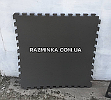 Мін. замовлення від 5 шт! Сірі мати татамі 30мм, 100*100*3 см (1шт) | м'які пазли на підлогу, фото 3