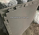 Мін. замовлення від 5 шт! Сірі мати татамі 30мм, 100*100*3 см (1шт) | м'які пазли на підлогу, фото 4