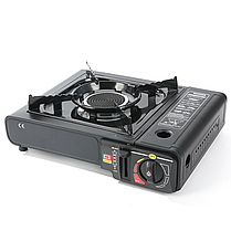 Газова плита туристична Happy Home з керамічним інфрачервоним пальником у кейсі та п'єзопідпалом, фото 2