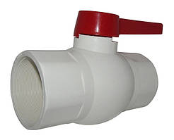 Кран кульовий ПВХ 3" (Ду 80)