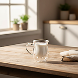 Чашки з подвійним дном Herisson Cow 2 шт 90 мл, фото 3