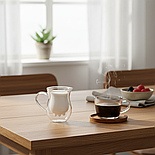 Чашки з подвійним дном Herisson Cow 2 шт 90 мл, фото 4