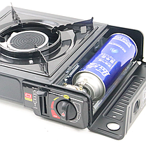 Газова плита туристична Happy Home з керамічним інфрачервоним пальником у кейсі та п'єзопідпалом, фото 4