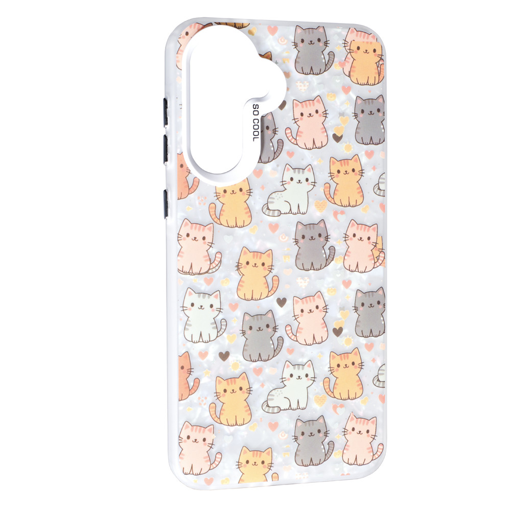 Накладка Soft Milky Samsung A36, Коти, TPU, оригінальний чохол для Galaxy A36 5G, фото 1