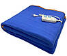 Електро-простирадло покривало з підігрівом ковдра що обігріває 120х155 см синій, фото 2
