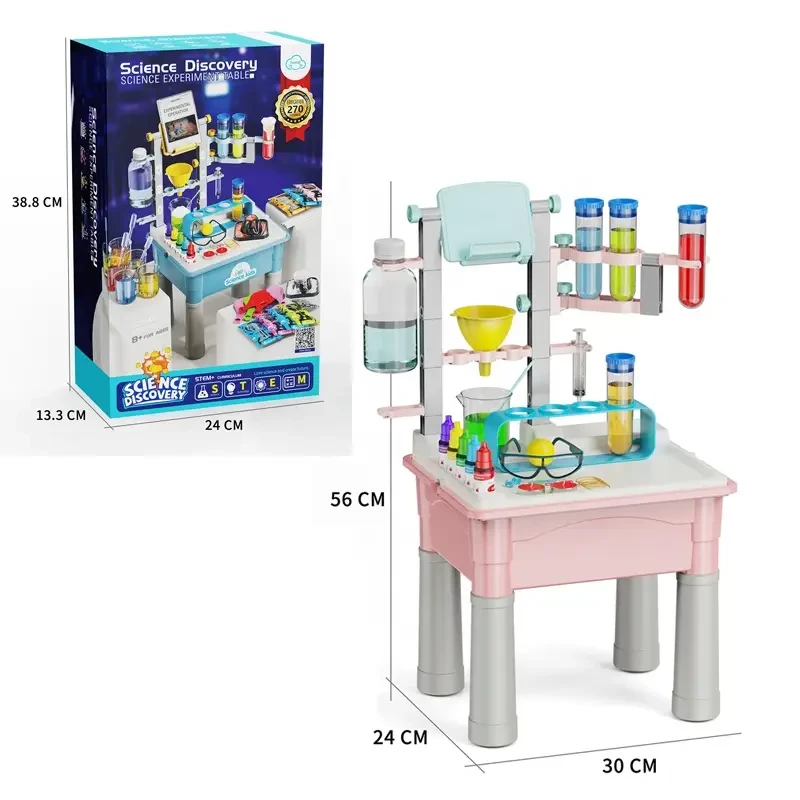 Набір Хіміка для дітей (2 види, столик, фарби, порошки, піпетки, окуляри, рукавички), 4097, фото 1