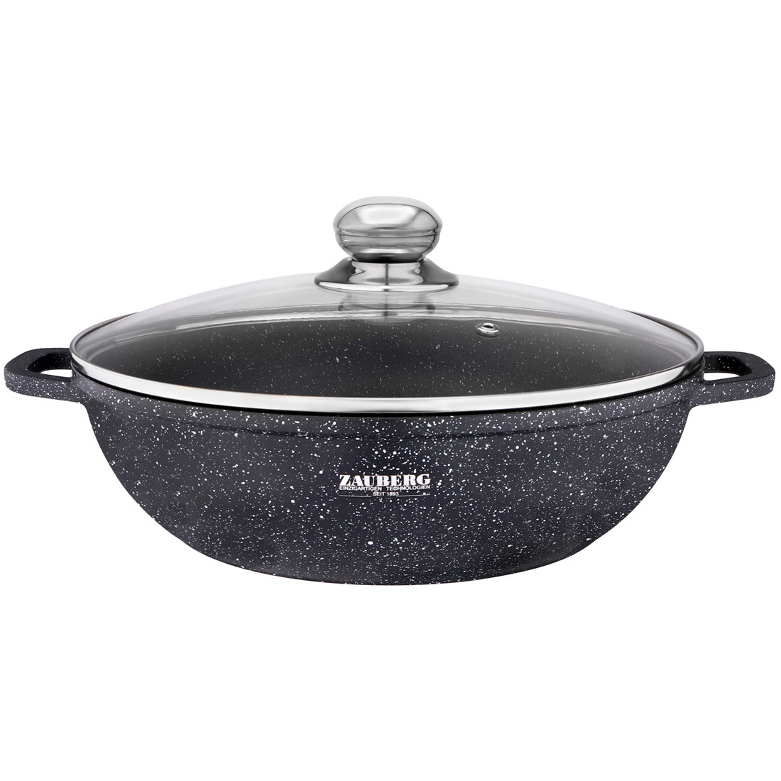 Каструля алюмінієва мармур 5,5 л 0532 BL — "I" Індукція