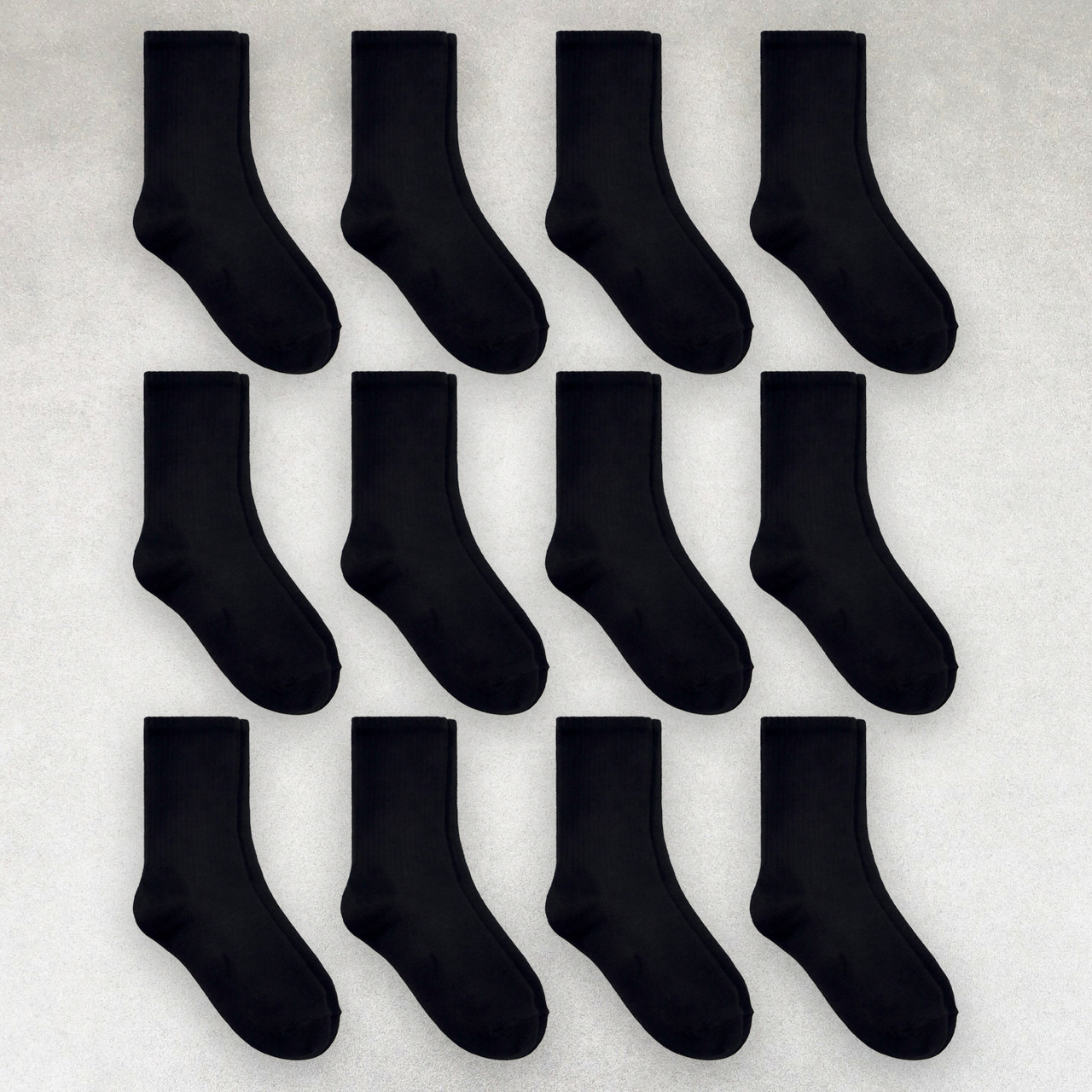 Шкарпетки чоловічі 12 пар високі «Чорні» розмір 41-44 арт. 344.12, фото 1