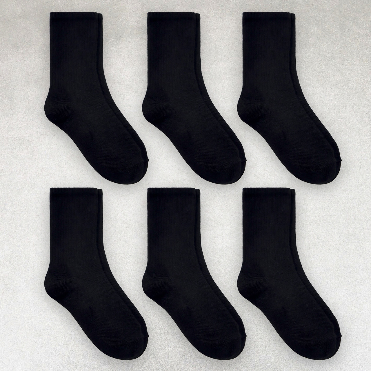 Шкарпетки чоловічі 6 пар високі «Чорні» розмір 41-44 арт. 344.6, фото 1