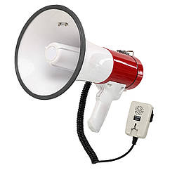 Гучномовець мегафон рупор ручний з виносним мікрофоном, бузковим і плечовим ременем SP-Sport Megaphone 2007 20W