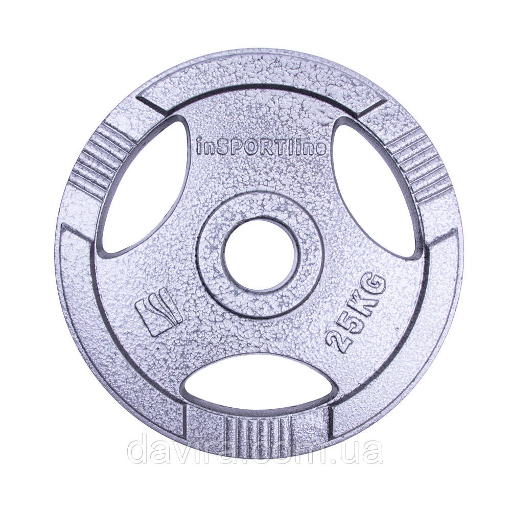 Диск олімпійський сталевий  inSPORTline Hamerton 25 кг 50 мм, фото 1