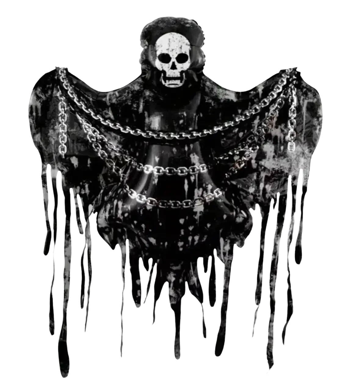 Фольгована кулька "Скелет з ланцюгами" 118×148 см (Китай)