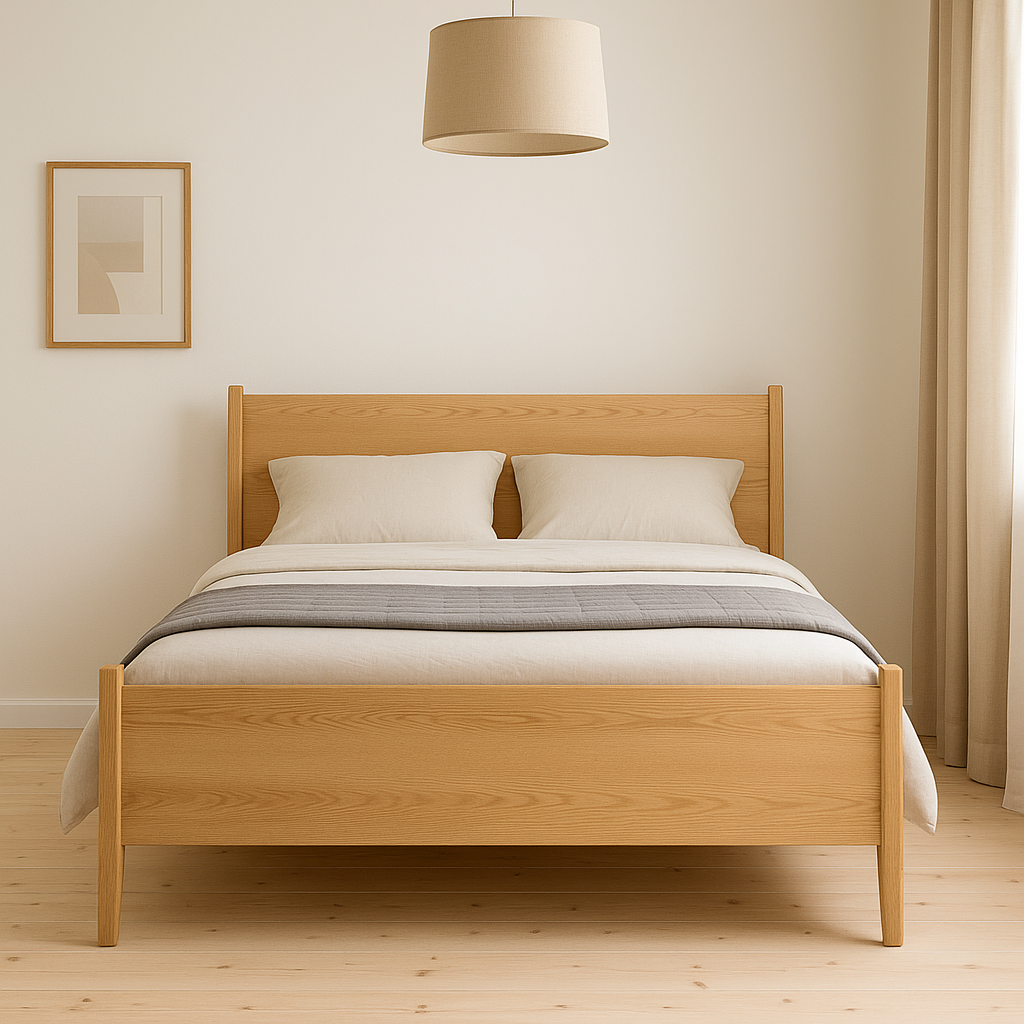 Ліжко двоспальне "Карен" з натурального дерева, фото 1