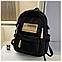 Молодіжний рюкзак FASHION для школи, роботи та подорожей 1355 Black, фото 2