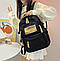 Молодіжний рюкзак FASHION для школи, роботи та подорожей 1355 Black, фото 6
