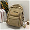 Молодіжний рюкзак FASHION для школи, роботи та подорожей 1355 Beige, фото 6