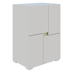 Сучасна тумба 600 для іграшок книг речей 60 см в дитячу кімнату ЛДСП Маріо Світ Меблів кашемір + дуб сонома