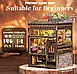 3D конструктор Румбокс Чарівна крамниця рослин з підсвіткою DIY Miniature House Kit, фото 6
