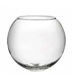 Декоративний акваріум круглий 150х170 мм для рибок 2,2 л Пет Імпекс