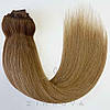 Натуральне Слов'янське Волосся на Заколках 45-50 см 110 грам, Балаяж №8A-1575, фото 4