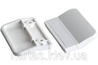 Ручка мушля (курця) Біла RAL 9016 для металопластикових дверей, фото 1