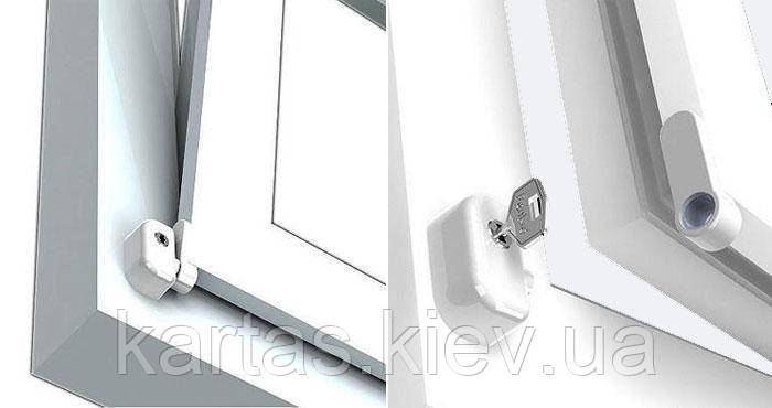 Дитячий замок-блокіратор на вікна Pentilt (Антидетка), фото 1