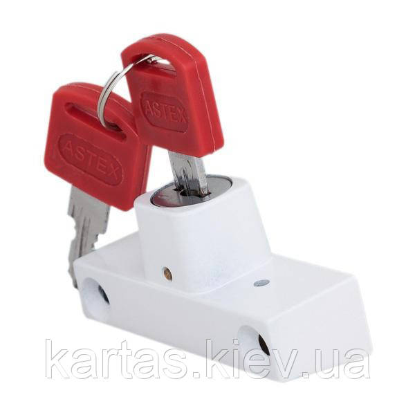 Дитячий замок на вікна WSL-001(33) білий Ral9016 (Антидетка), фото 1