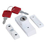 Дитячий замок на вікна WSL-001(33) білий Ral9016 (Антидетка), фото 3