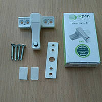 Блокіратор відкриття вікна з кнопкою та без кнопки Akpen білий.