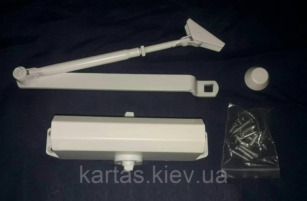 Доводчик дверний (45-75 кг) з фіксацією, фото 1