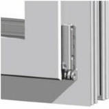 Нижня регульована петля для пластикового вікна або балконних дверей., фото 2