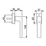 Ручка віконна Hoppe Secustik «TM «KARTAS», фото 3