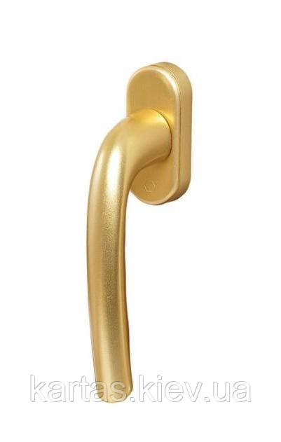 Ручка віконна алюмінієва 8п. Нoppe Secustik 40 мм золото, фото 1