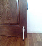 Ніжка відкидна для упору дверей Ø18 мм. L-250 біла, фото 3