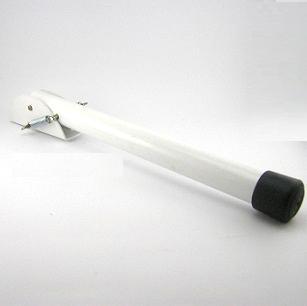 Ніжка відкидна для упору дверей Ø26 мм. L-290 мм біла, фото 1