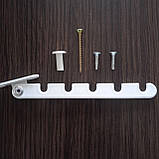 Обмежувач відкривання вікна металевий білий, фото 2