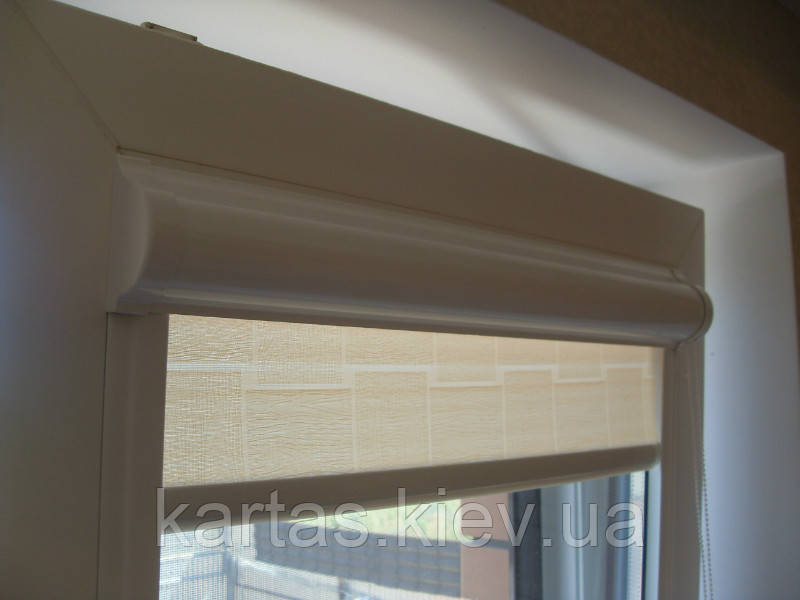 Рулонні штори в системі BESTA UNI з плоскими напрямними, фото 1