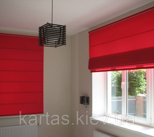 Римські штори (ручне та автоматичне керування - пульт), фото 1