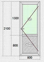 Балконні двері - профіль 70 мм