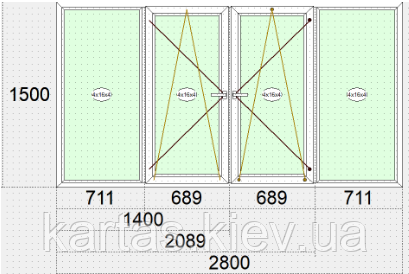 Лоджия - профіль 60мм, фото 1