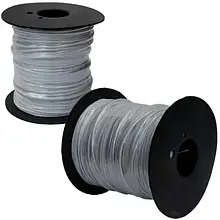 Пакувальний дріт в ПВХ ізоляції, біла, на пластиковій котушці, 250м, 7-0901W