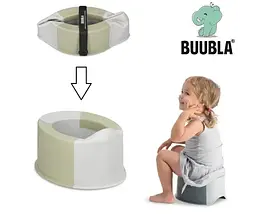 Горщик дитячий компактний Buubla BU105 Зелений, фото 3