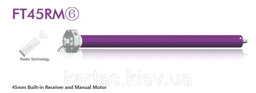 FT45RM-30/15 (230В/50Гц- Ip44). З вбудованим приймачем та аварійним розблокуванням, фото 1