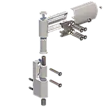 Петля дверна АТ 25 (110кг) Ral 9016 біла, фото 2
