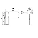 Петля дверна АТ 25 (110кг) Ral 9016 біла, фото 4