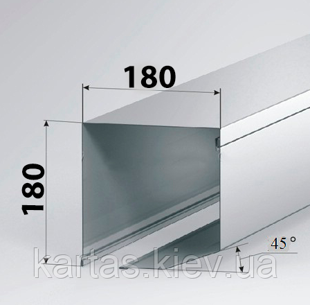 Короб захисний для ролет Alutech SB45/180, фото 1