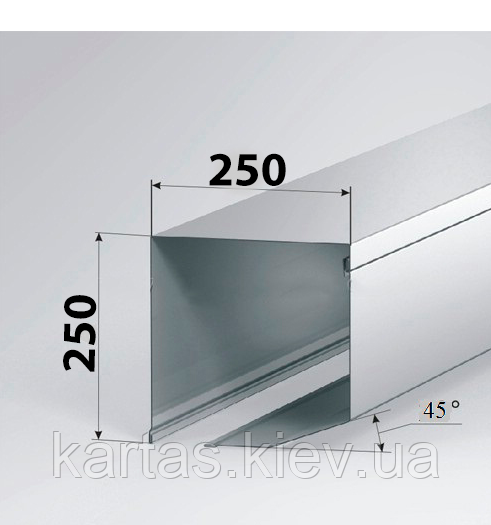 Короб захисний для ролет Alutech SB45/250, фото 1