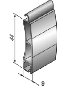 Профіль алюмінієвий екструдований підвищеної щільності AER 44/S, фото 1