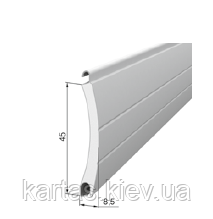 Профіль ролетний роликовий прокатний PD/45 ( перф.), фото 1